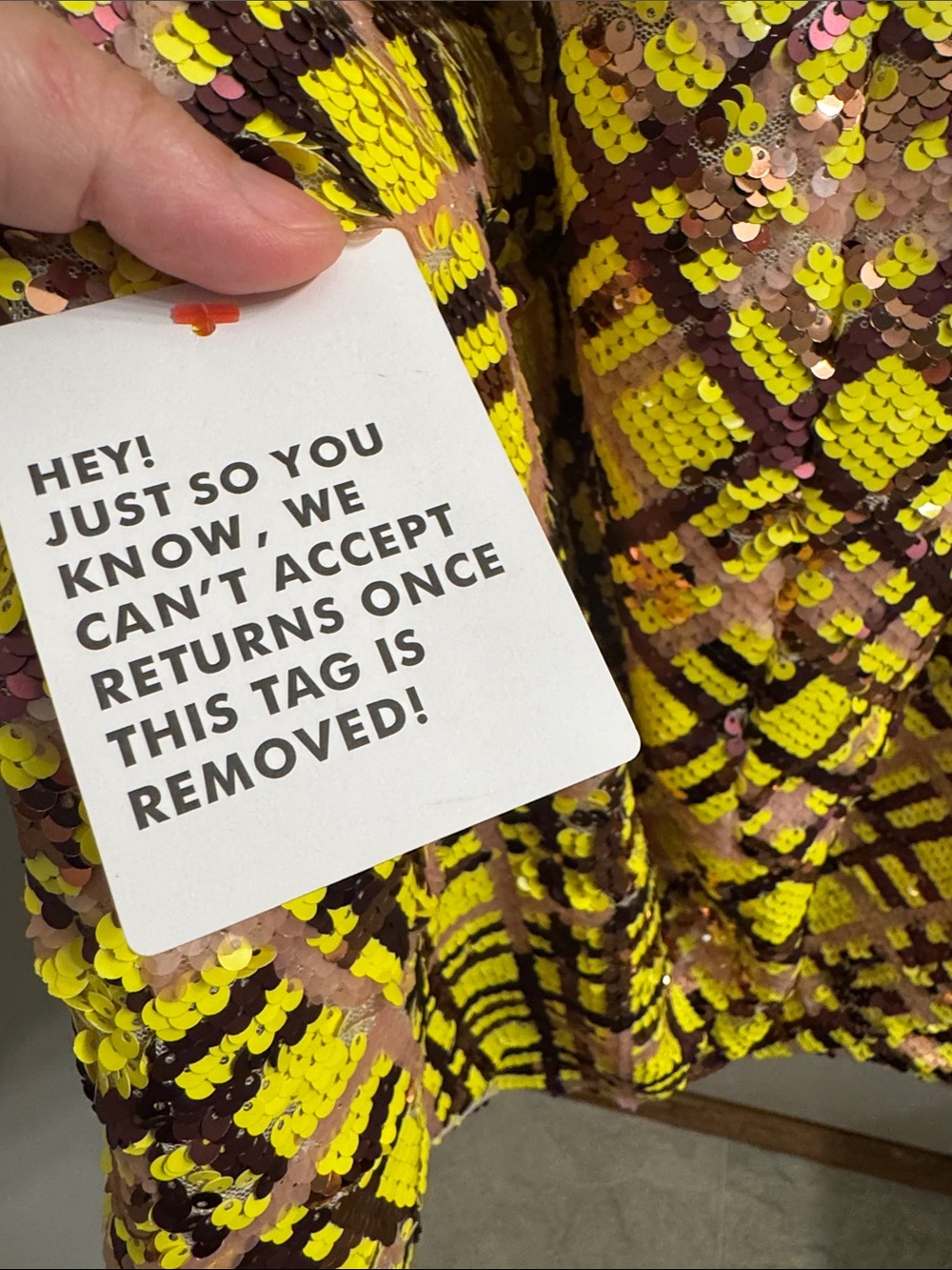 ASOS LUXE Yellow Plaid Sequin Puff-Sleeve Mini Dress - Picture 5 of 12